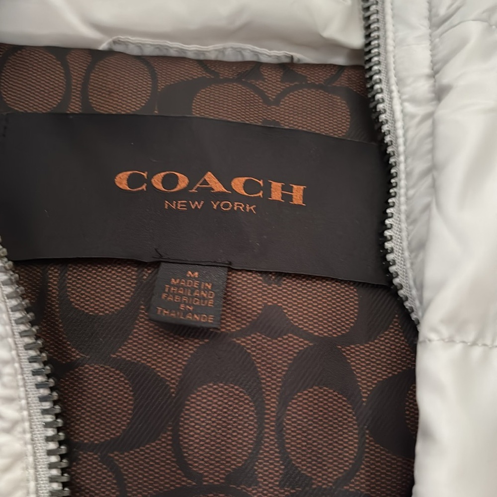 Coach Gray Puffer Vest - Picture 2 of 3